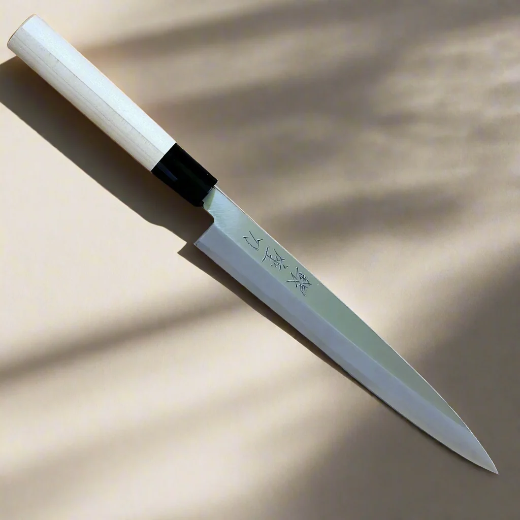Kaze no Hikari 210 | Yanagiba 210mm  carbon steel SK5, soft iron Blade | Made in Japan - Image 2