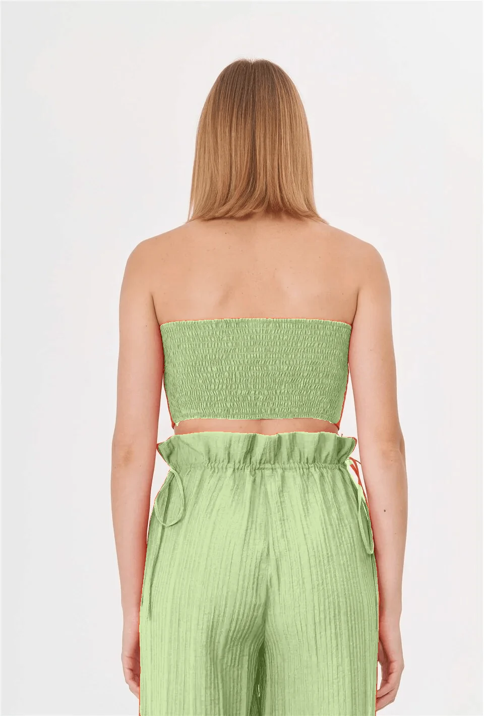 Kiara 3 Pieces Set Tube Top - Green - Image 2