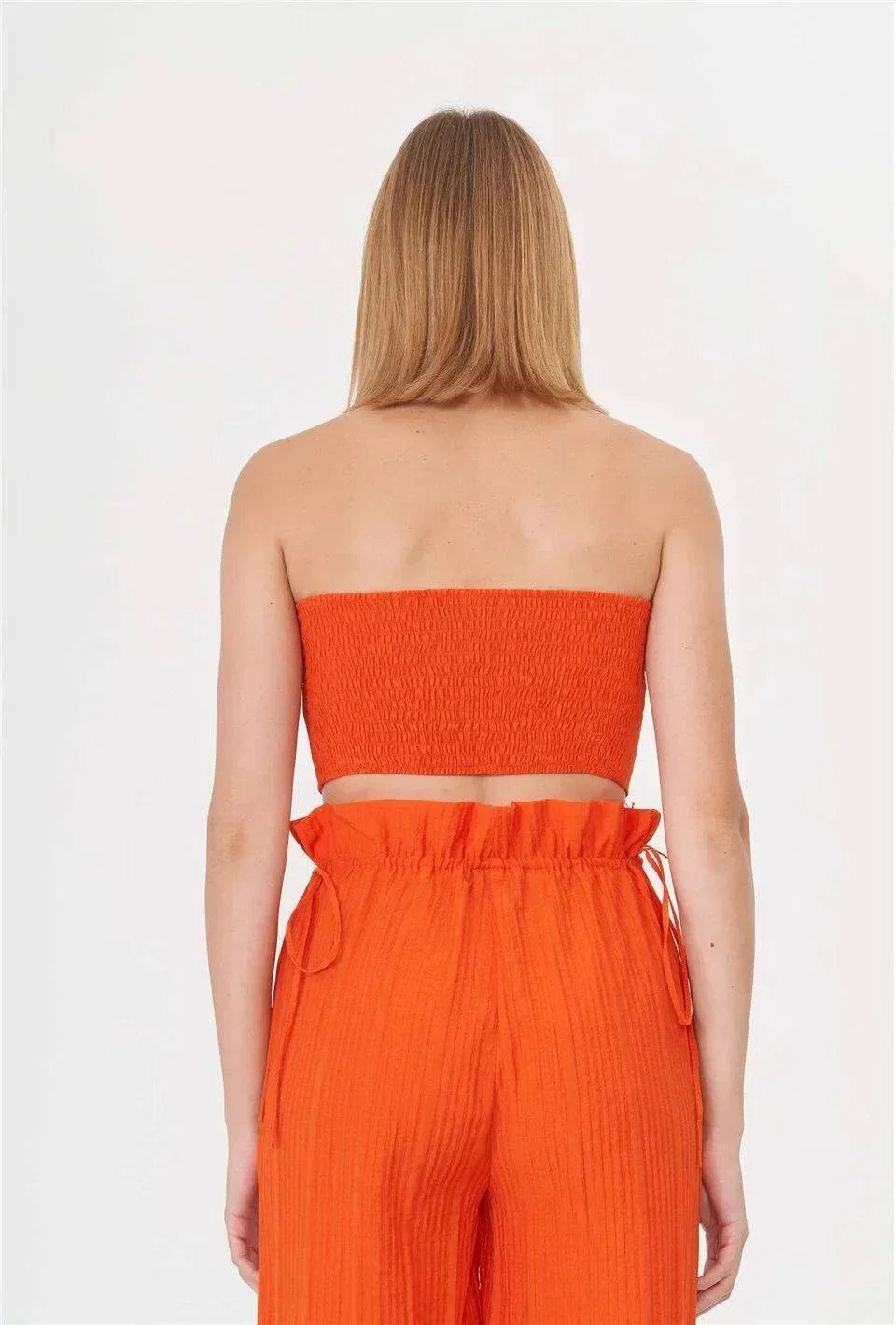Kiara 3 Pieces Set Tube Top - Yellow - Image 3