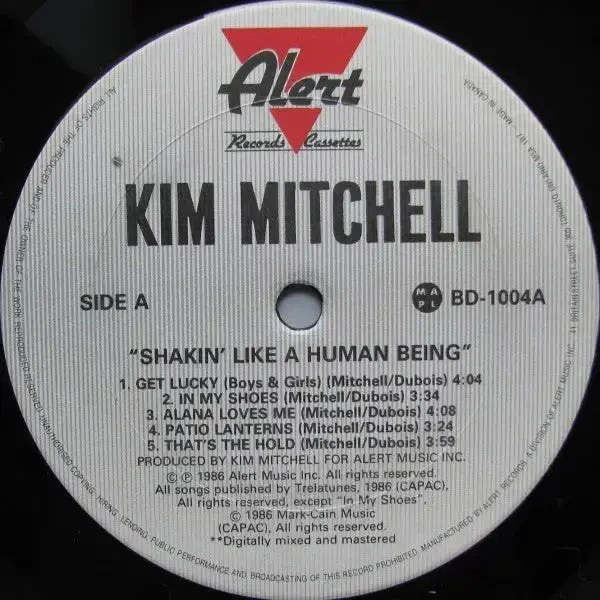 Kim Mitchell – Shakin' Like A Human Being - 1986 Original - Image 4