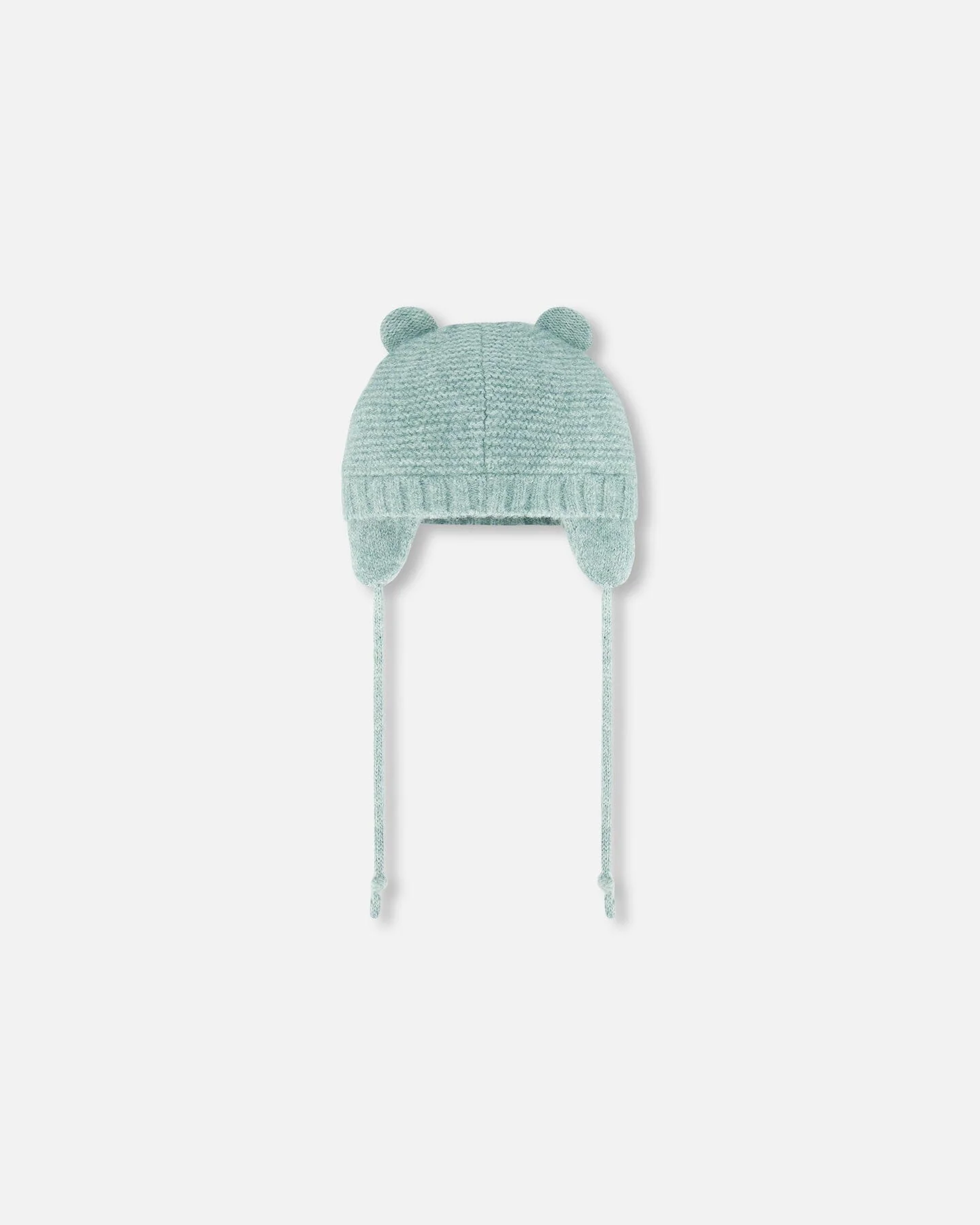 Knit Hat With Ears Green - Image 2