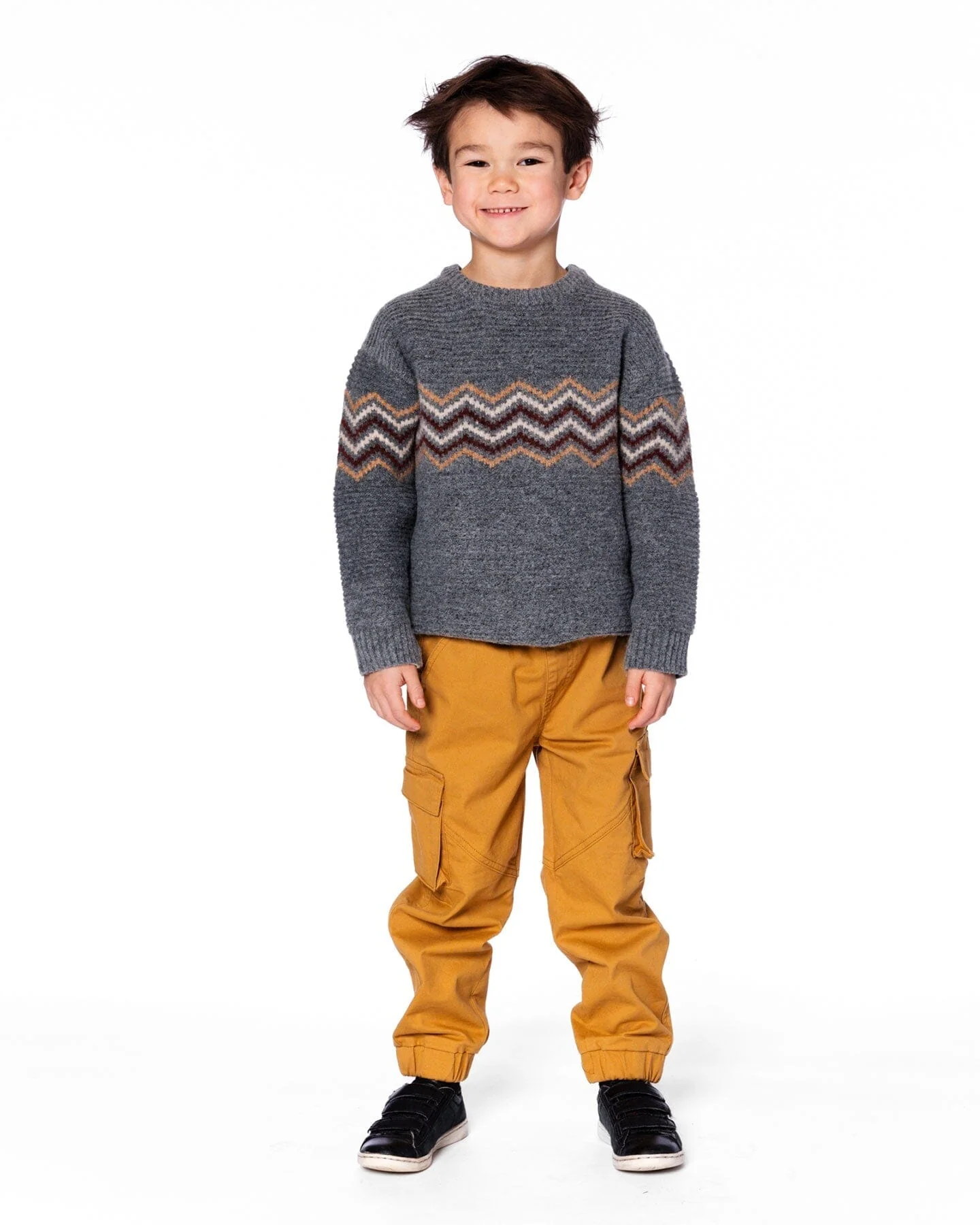 Knit Sweater Dark Heather Gray - Image 2