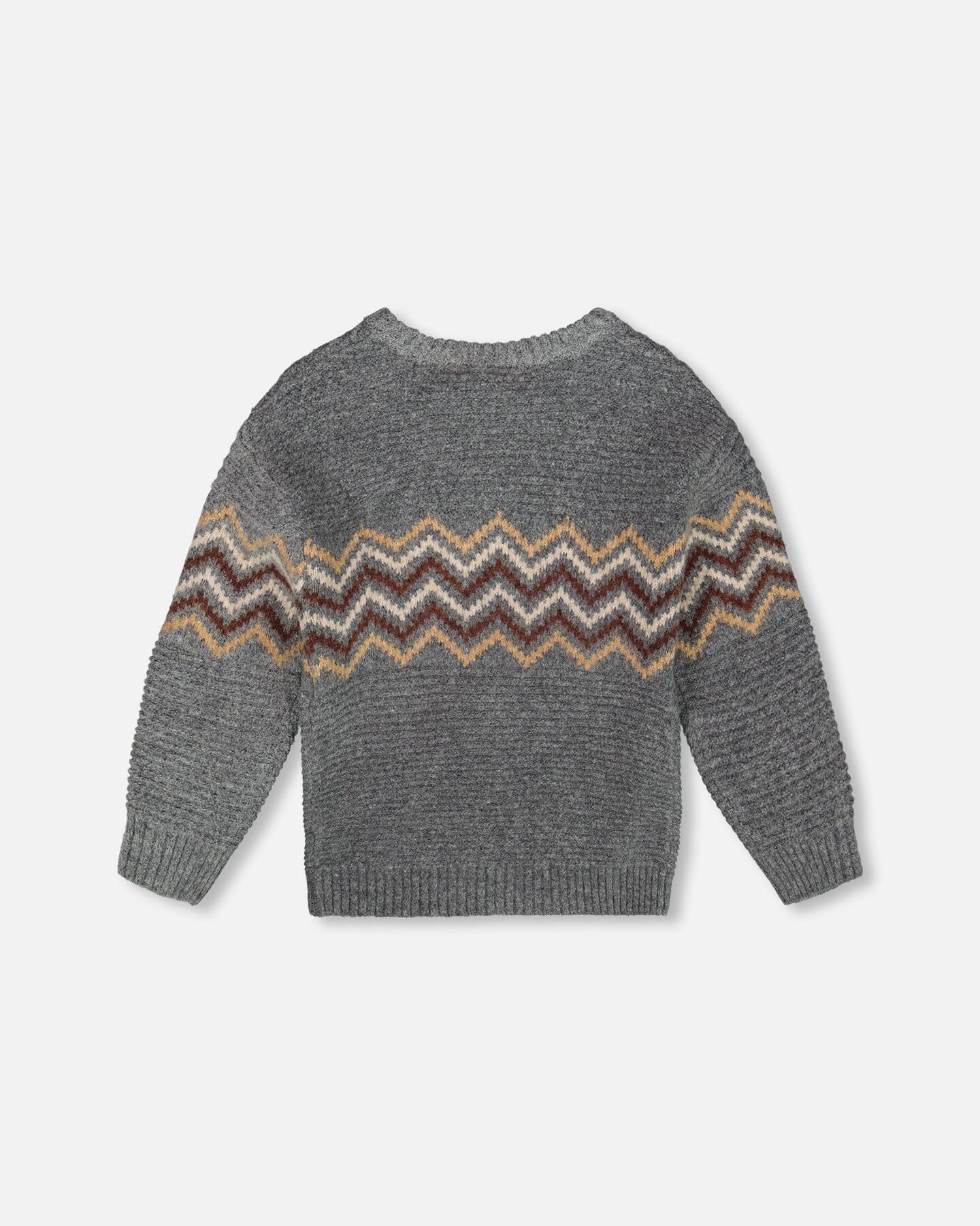 Knit Sweater Dark Heather Gray - Image 3