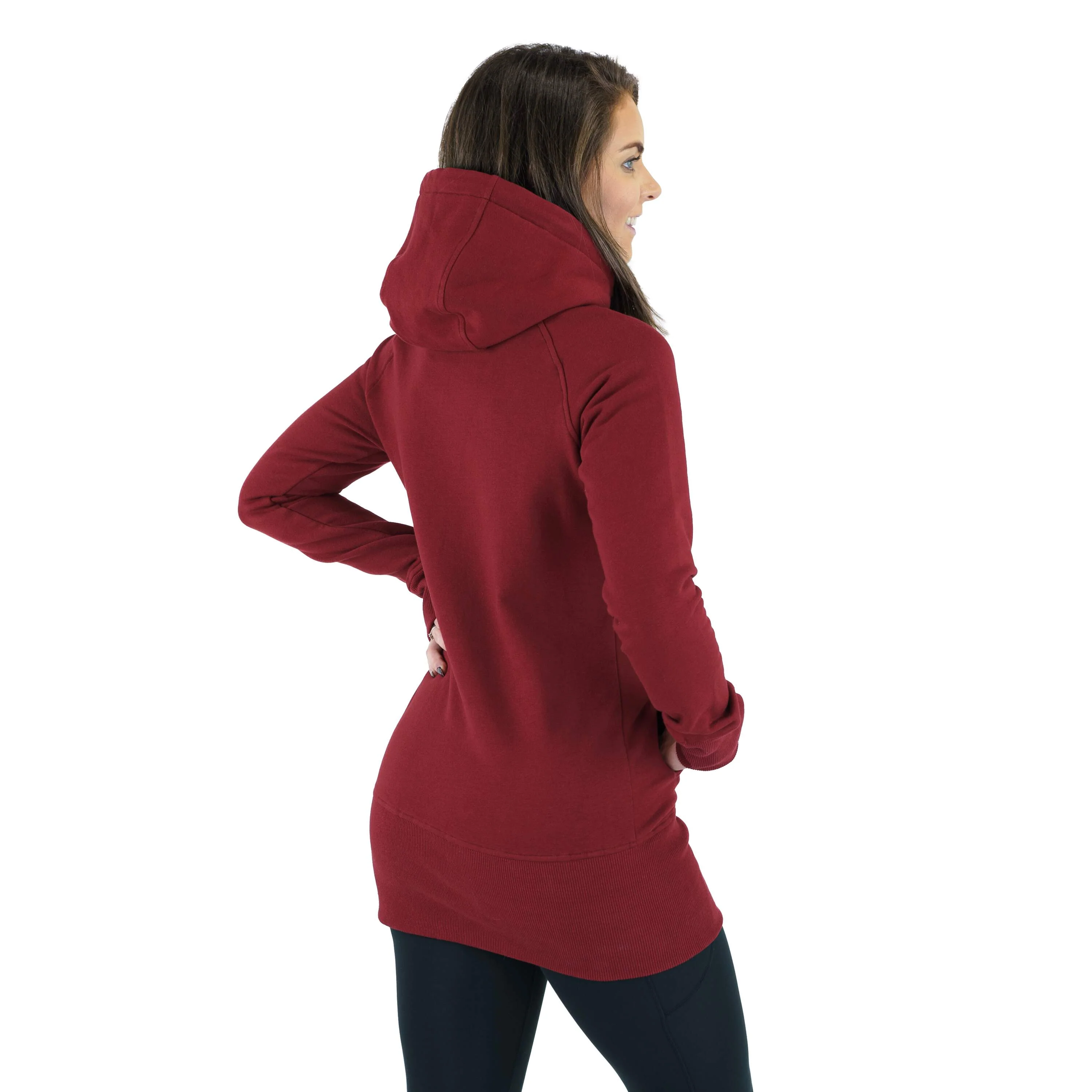 Kora Long Hoodie Auburn - Image 5