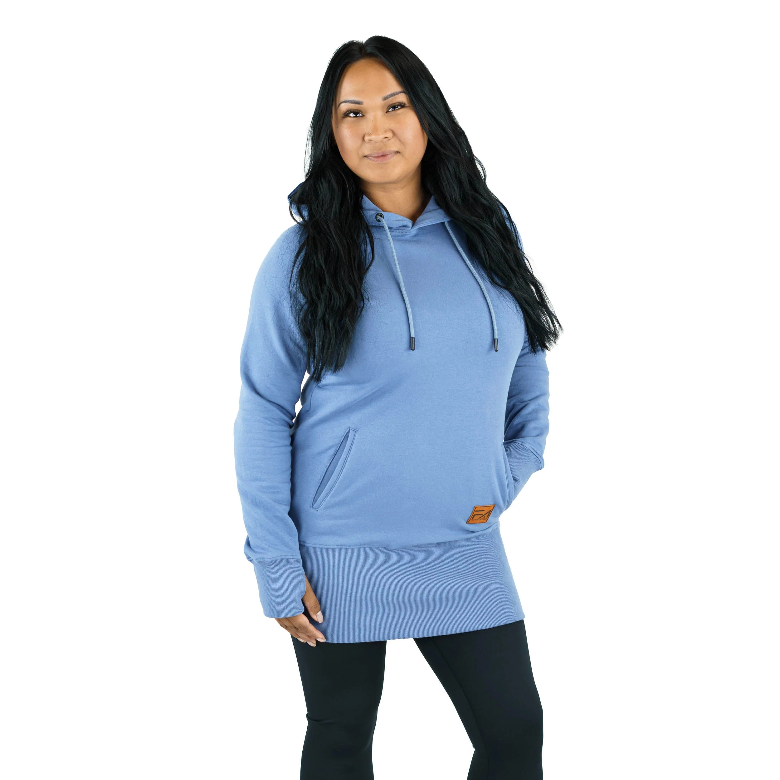 Kora Long Hoodie Baby Blue - Image 3