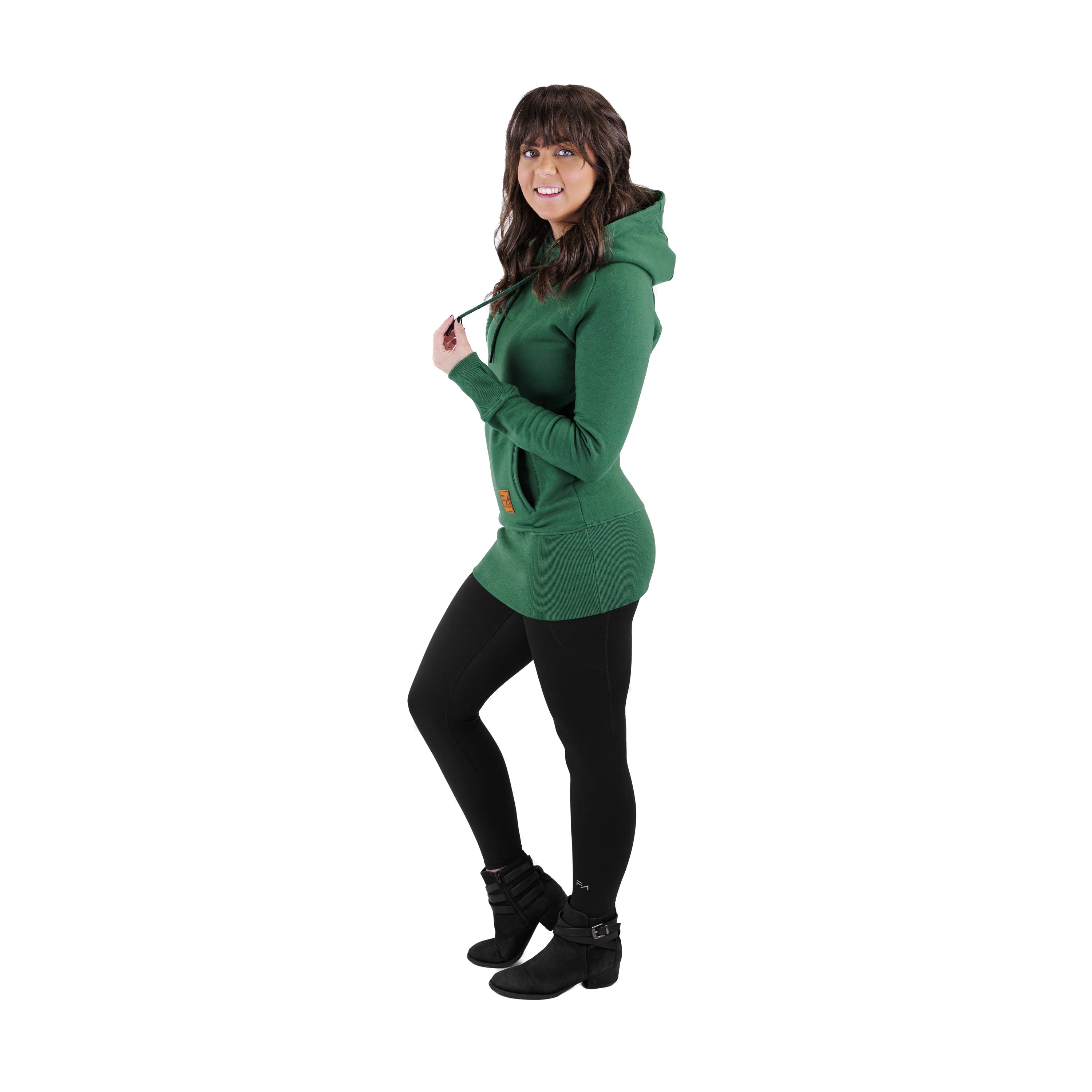 Kora Long Hoodie Forest - Image 6
