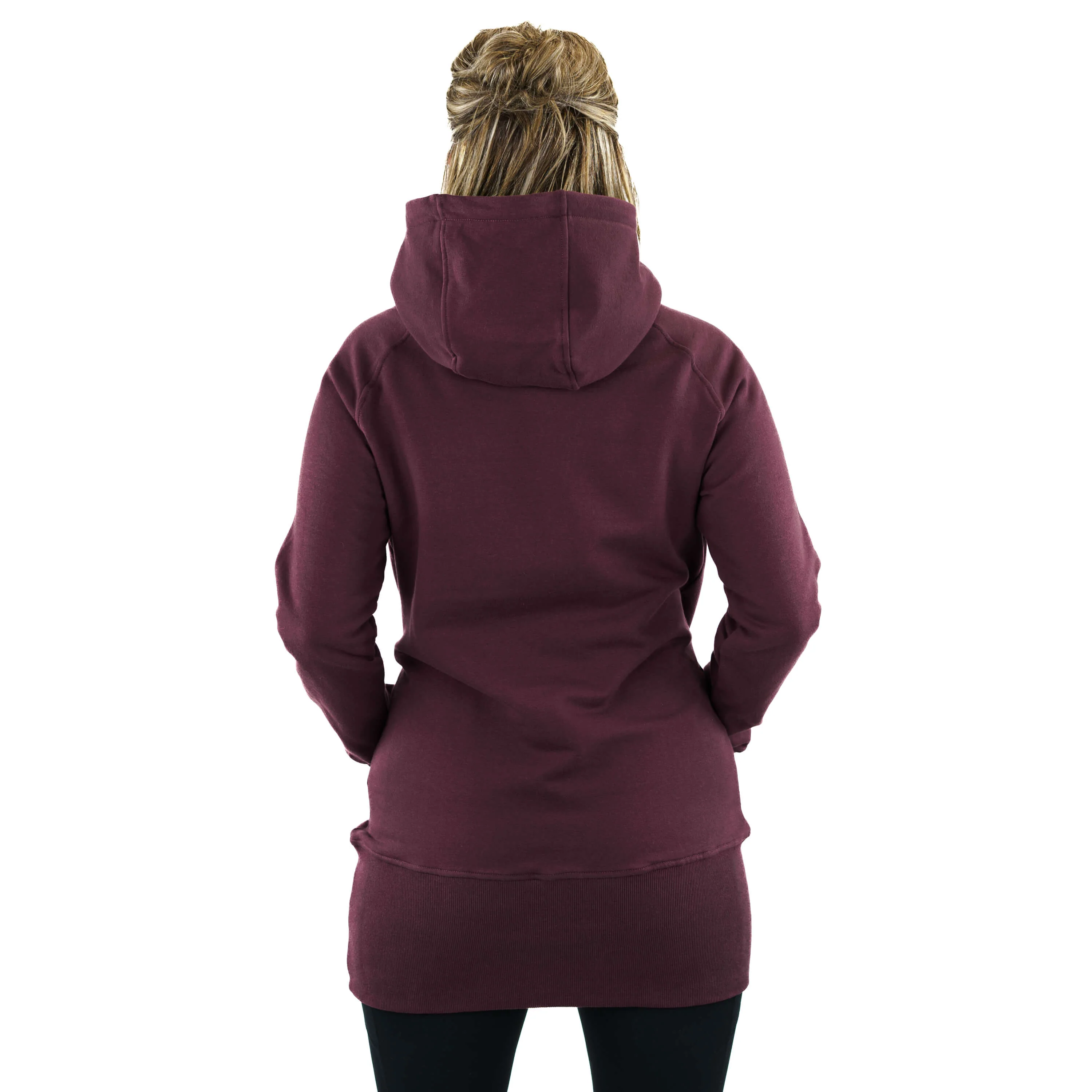 Kora Long Hoodie Plum - Image 5