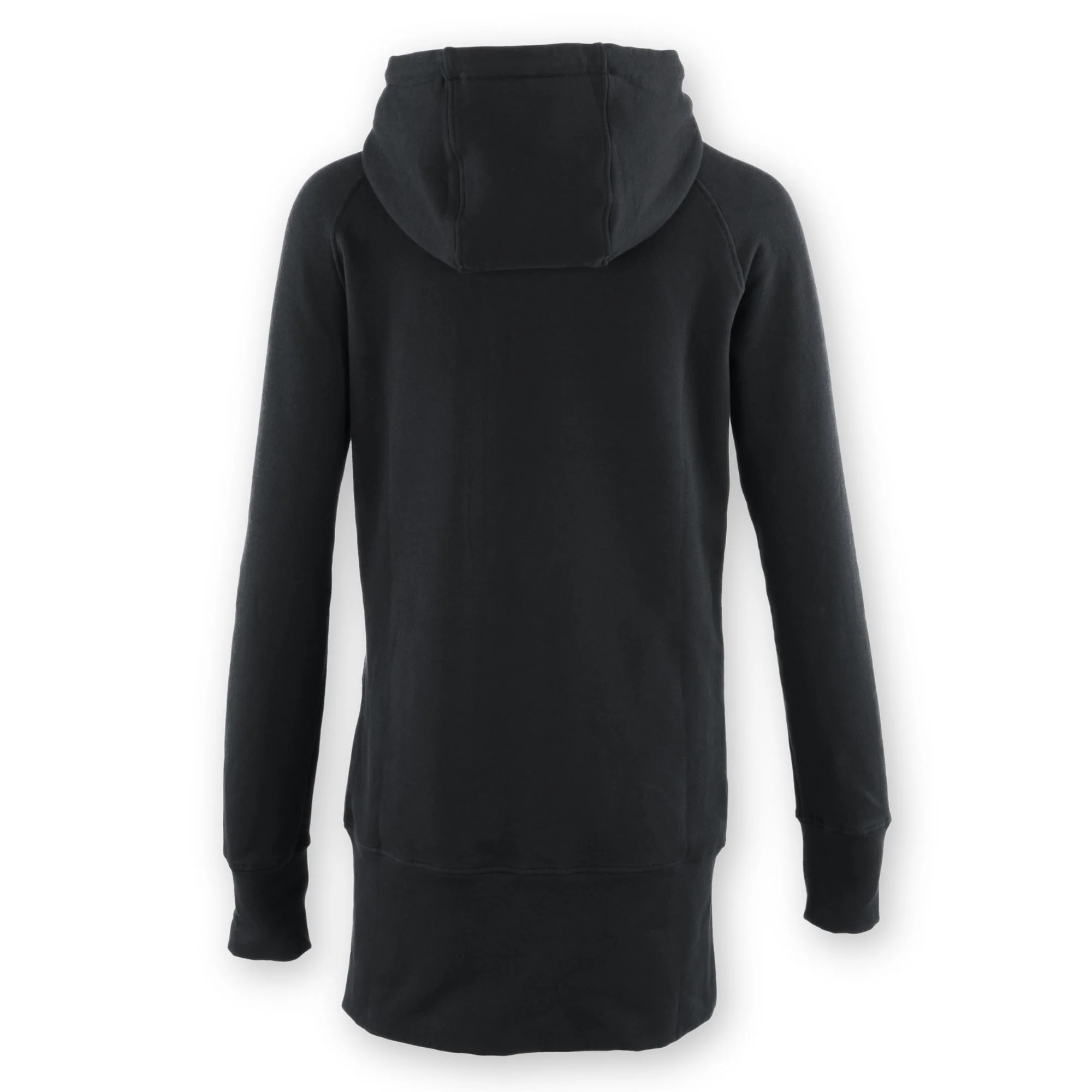 Kora Long Zipup Hoodie Black - Image 2