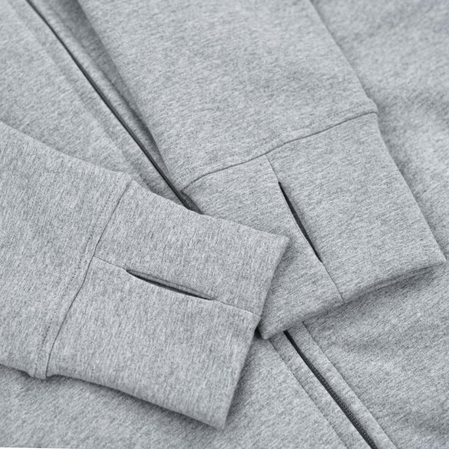 Kora Long Zipup Hoodie Heather Grey - Image 10