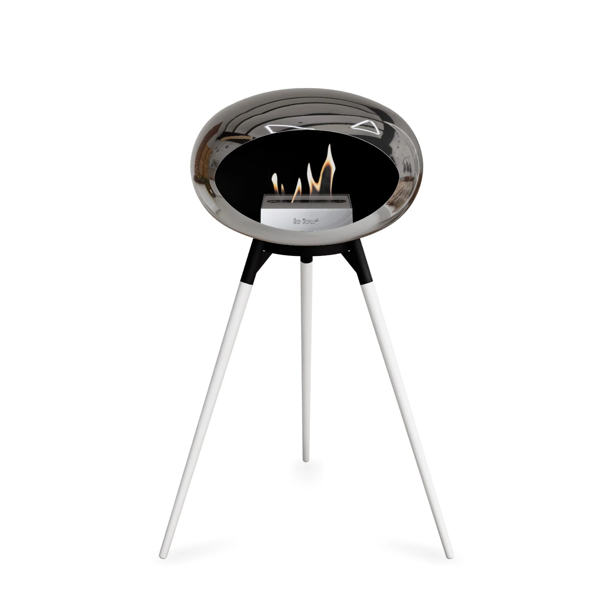 Le Feu Ground High Dome <br>Chromed Silver - Image 2