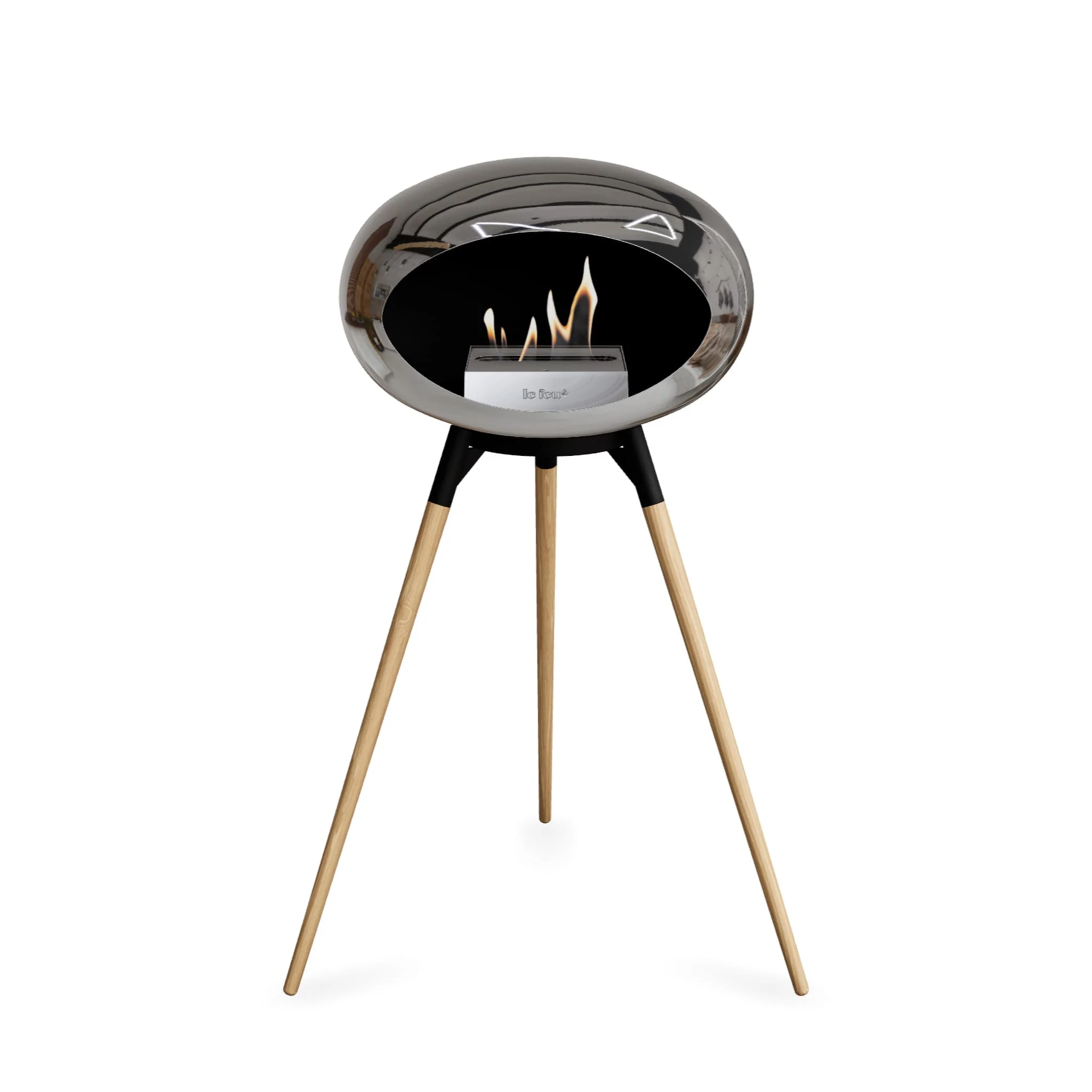 Le Feu Ground High Dome <br>Chromed Silver - Image 3
