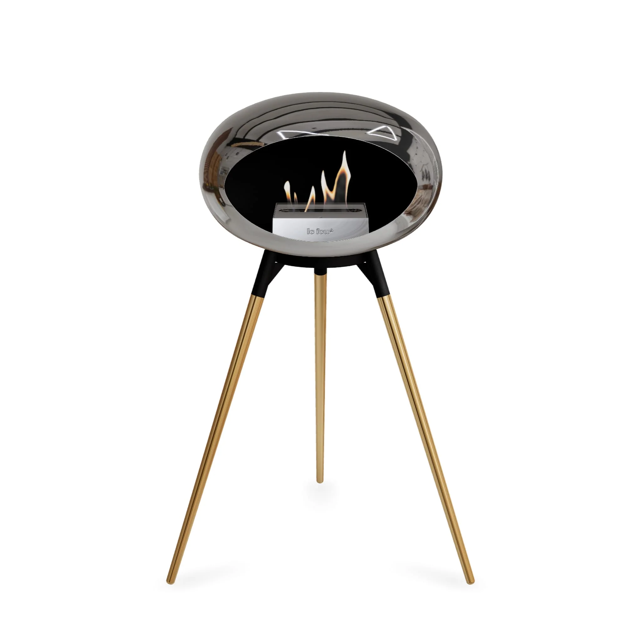Le Feu Ground High Dome <br>Chromed Silver - Image 6