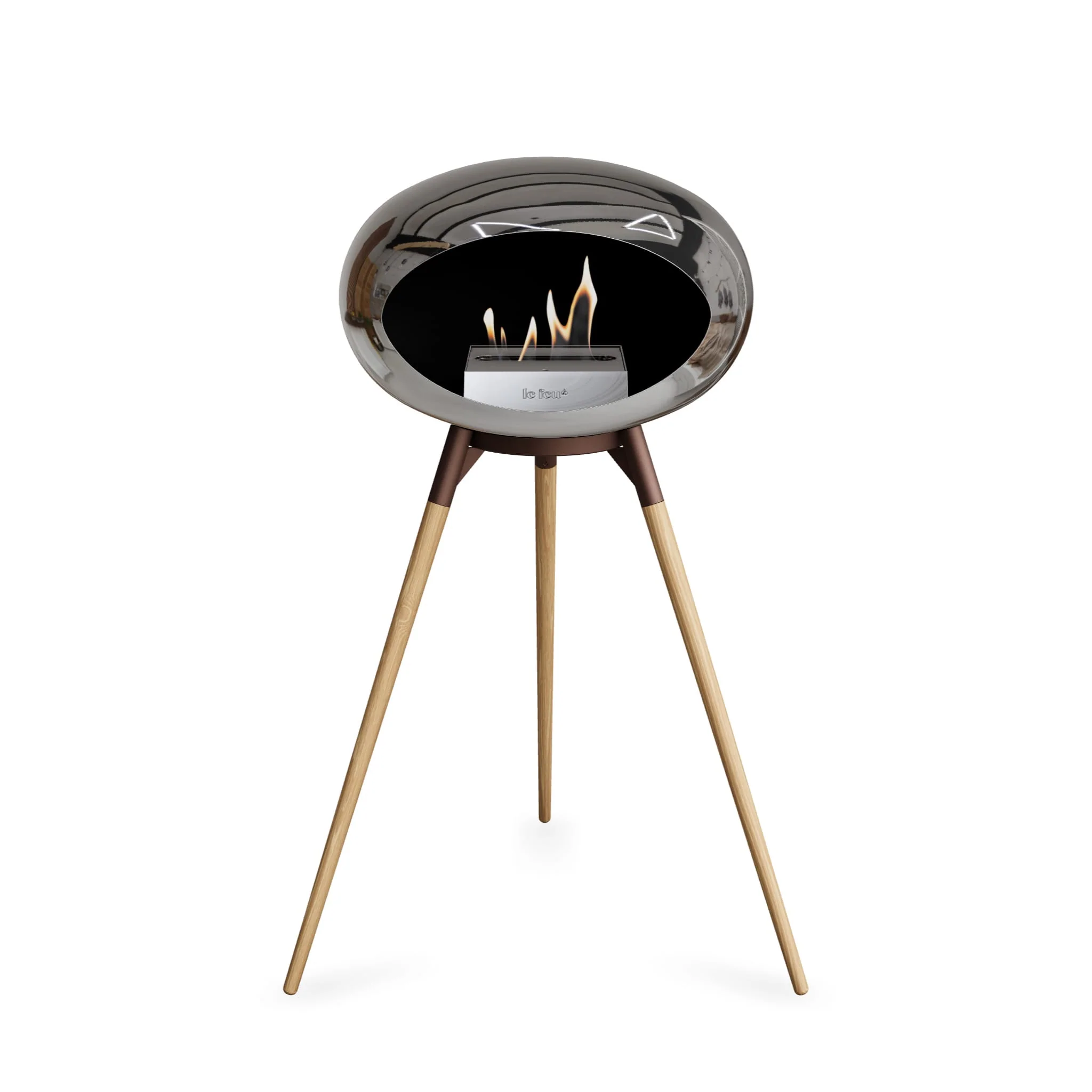 Le Feu Ground High Dome <br>Chromed Silver - Image 8