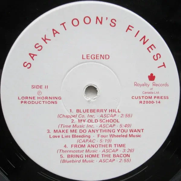Legend, Society Of Four – Saskatoon's Finest - 1975 Original, Sealed! - Image 4