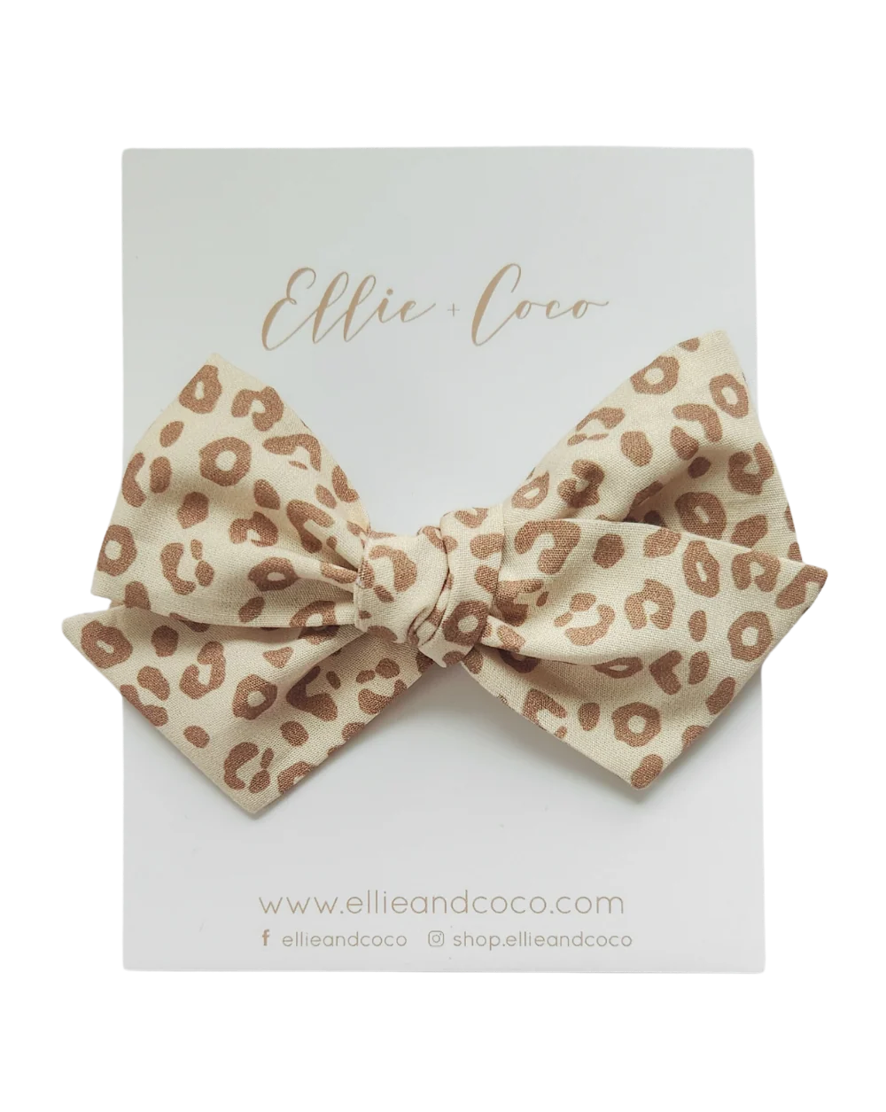Leopard Oversize Bow