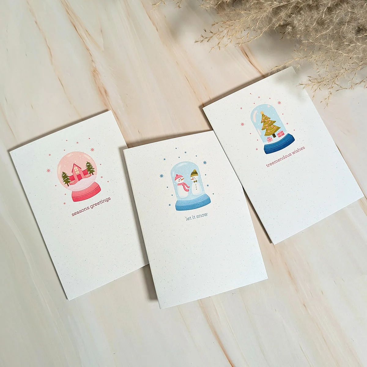 Let It Snow Globe Mini Holiday Card - Image 3