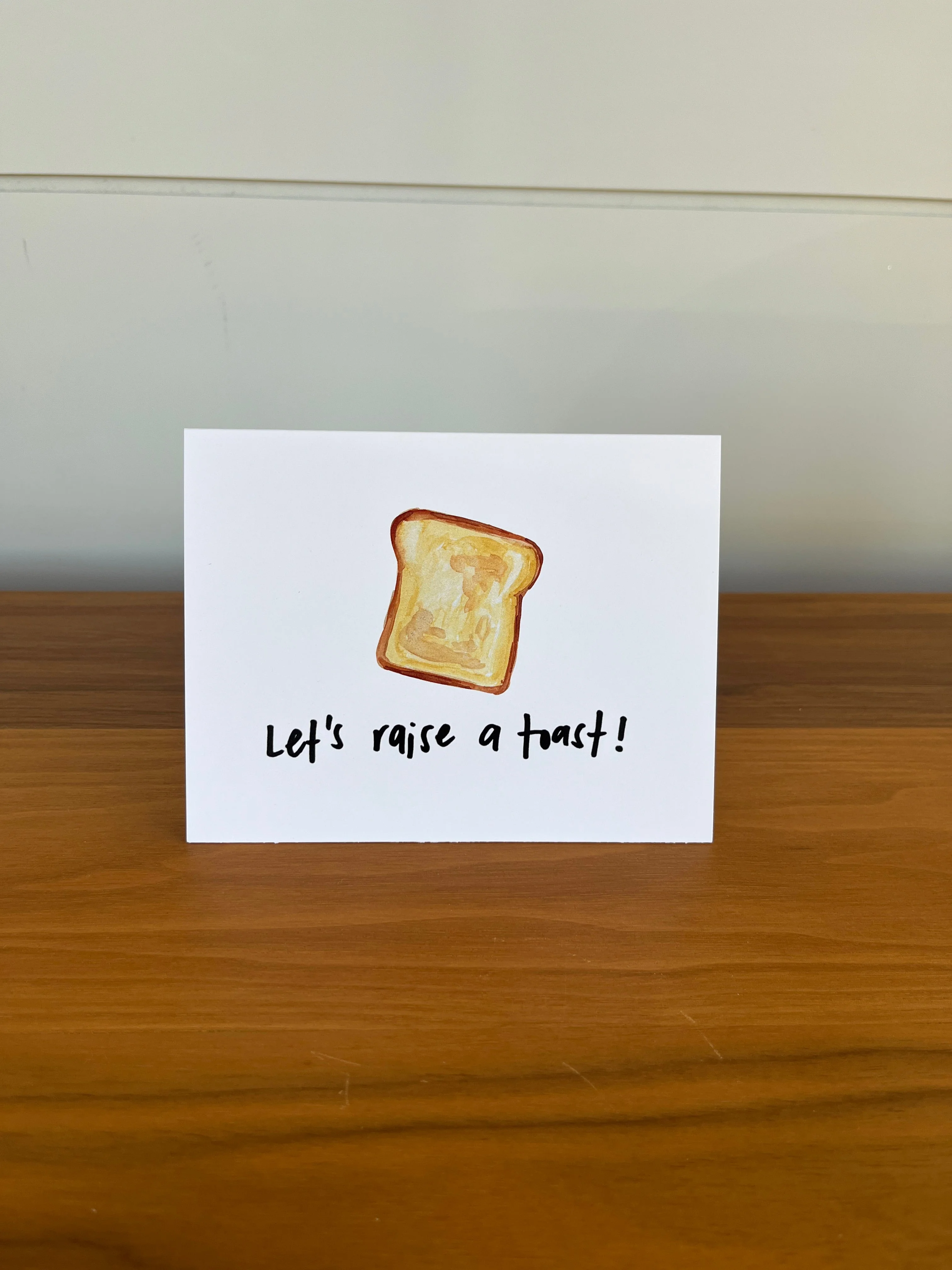 Let's raise a toast! | Punny Dad Joke Greeting Card - Image 2