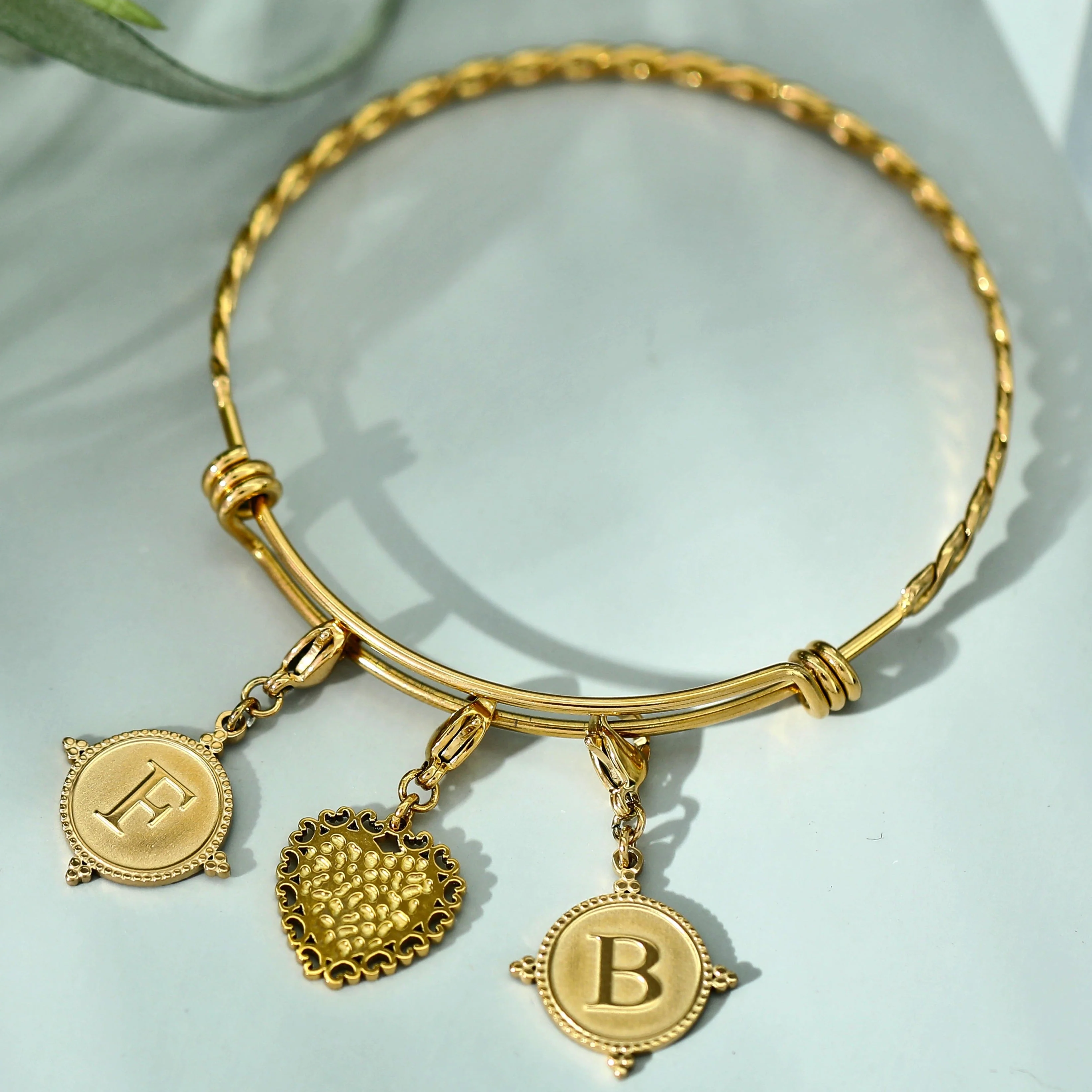 Gold Ornate Alphabet Letter Charms (A–Z) for Necklaces & Bracelets - Image 30