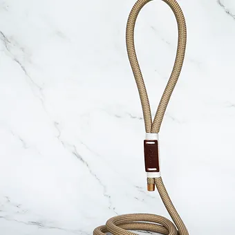 Lila Pawtique Luxury Paracord Rope Style Dog Leash Pink Rose