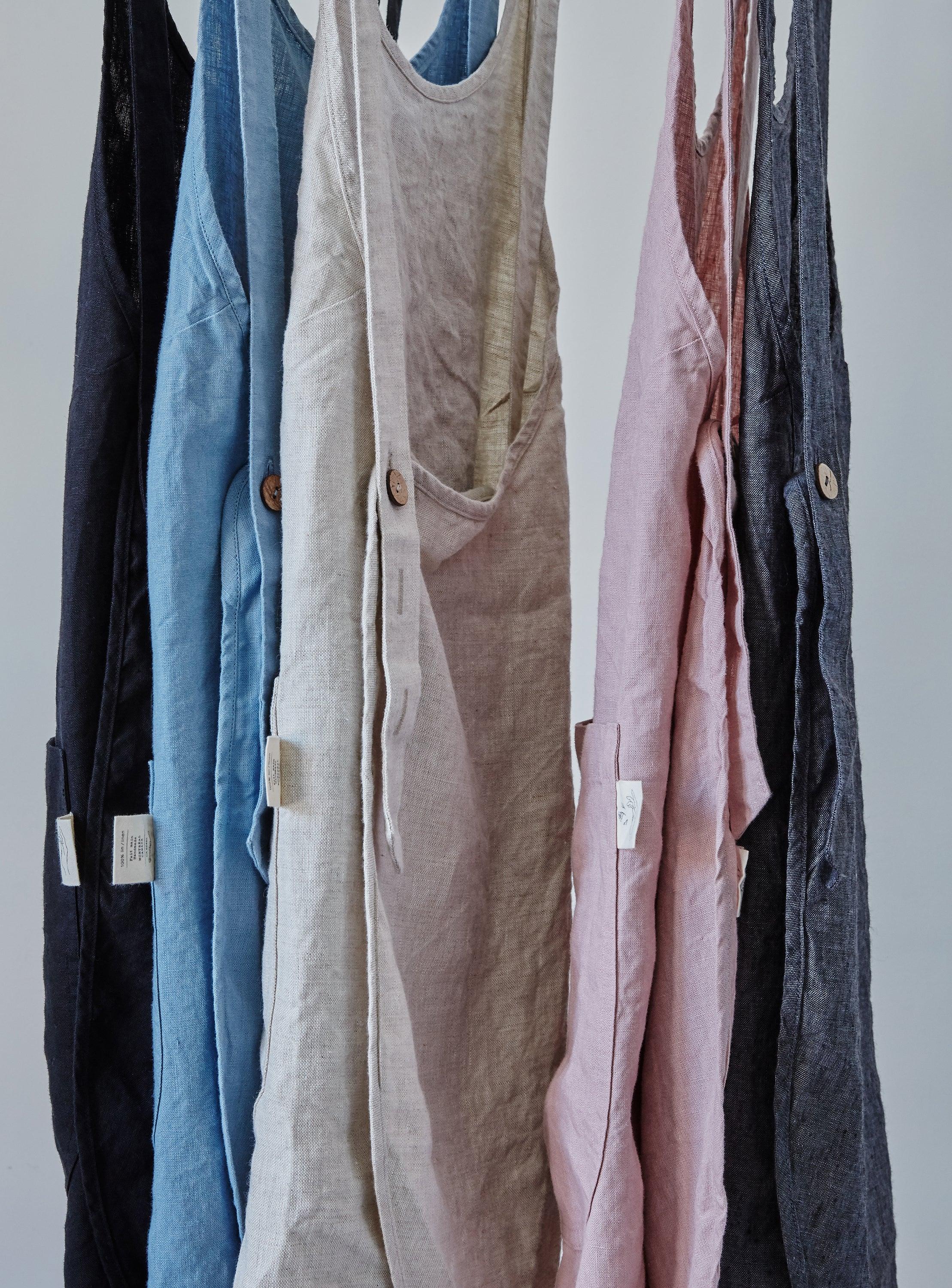 Linen Apron - Black - Image 3