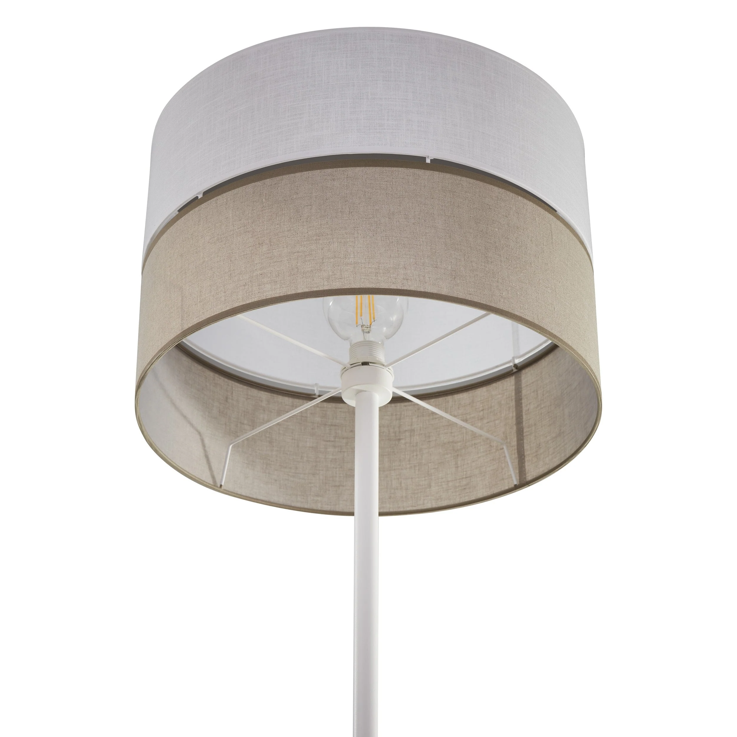 LINOBIANCO Natural Woven Floor Lamp for Living Room, Bedroom & Reading Nook – Scandinavian Minimalist Lighting - Image 6