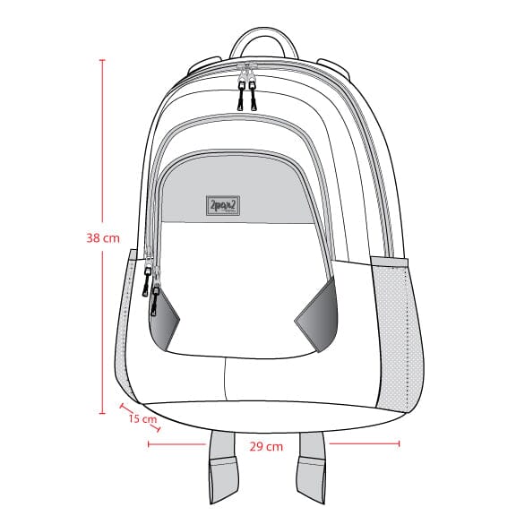 Little Kids Backpack Blue Gradient Dinosaur Print - Image 4