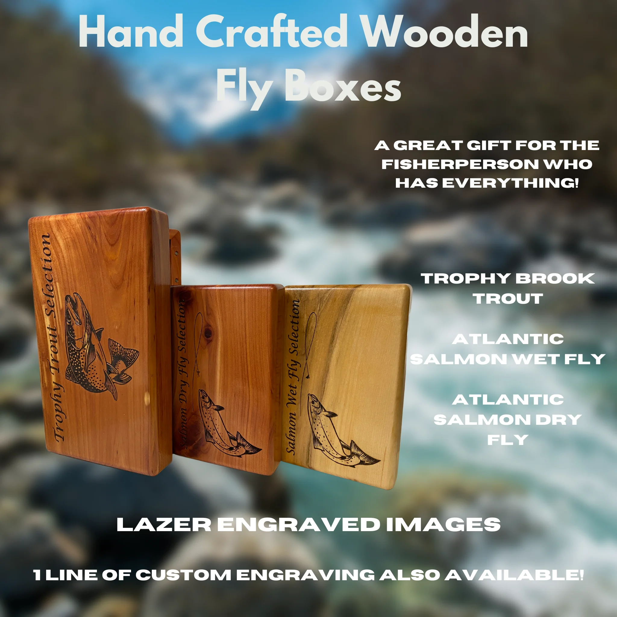 Local Hand Crafted Wooden Flyboxes & Fly Kits - Image 2
