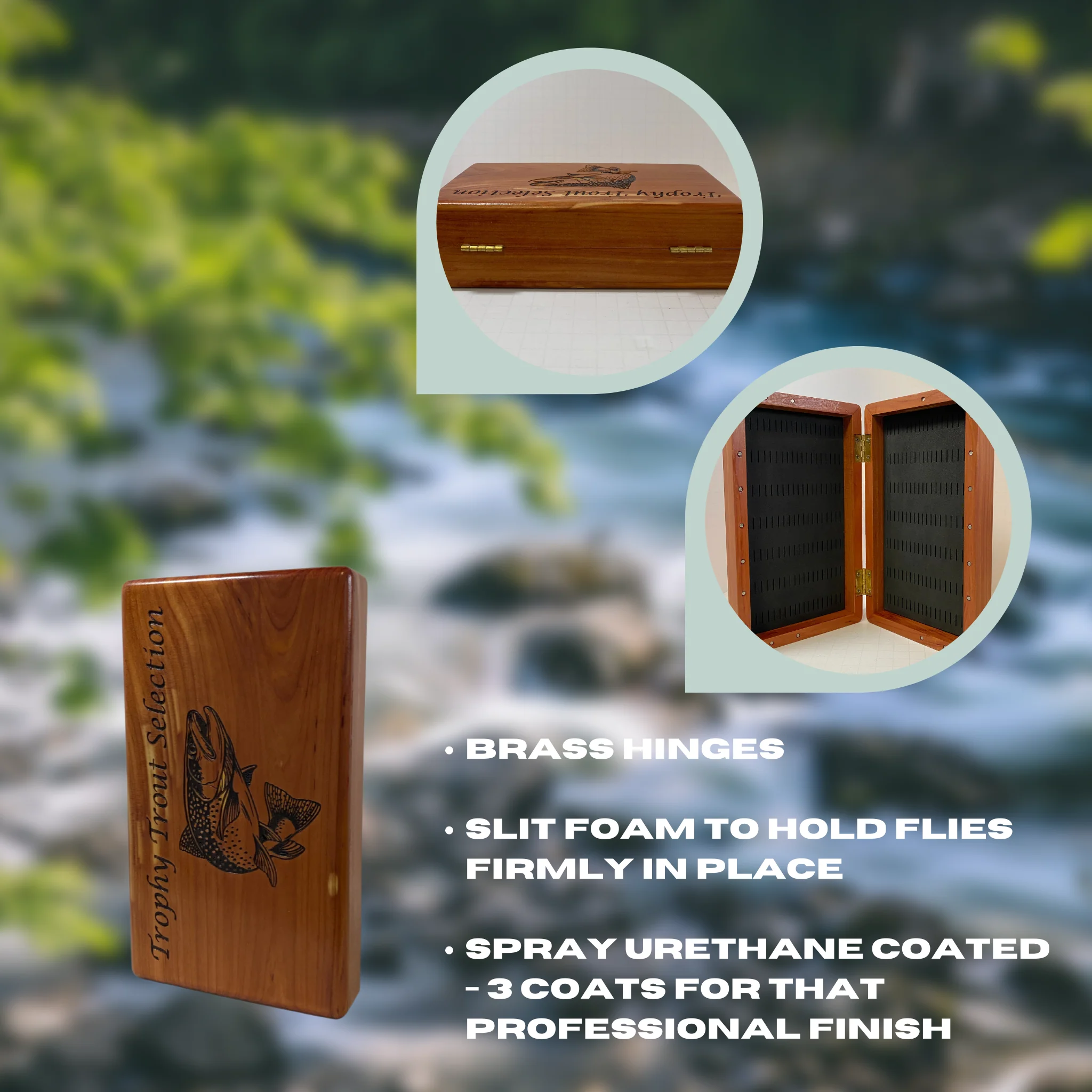 Local Hand Crafted Wooden Flyboxes & Fly Kits - Image 3