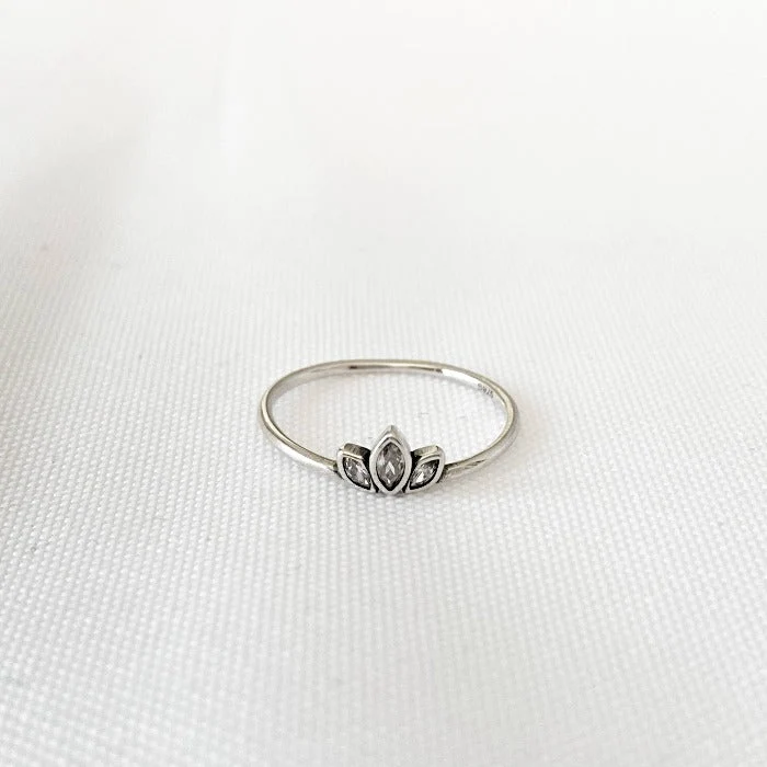 LOTUS | Bague en argent sterling 925 et zircons - Image 3