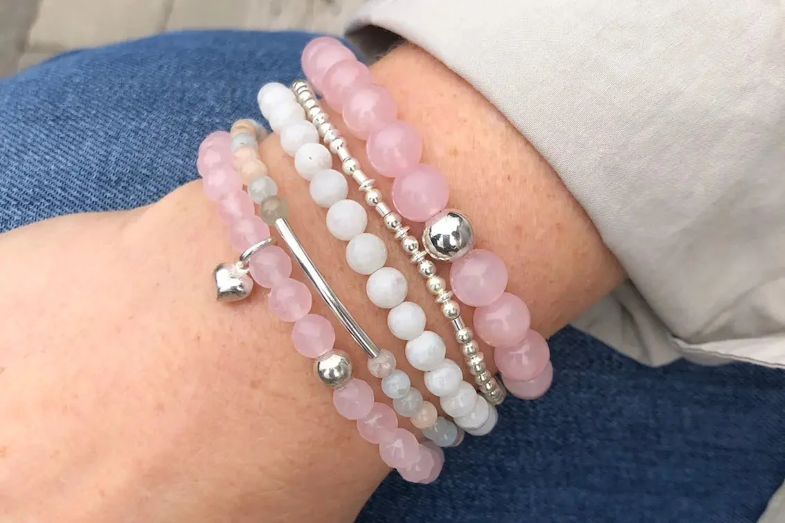 Love Morse Code Bracelet Stack - Image 3
