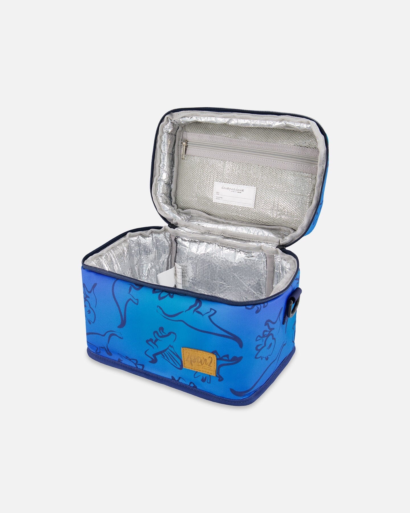 Lunch Box Blue Gradient Dinosaur Print - Image 3