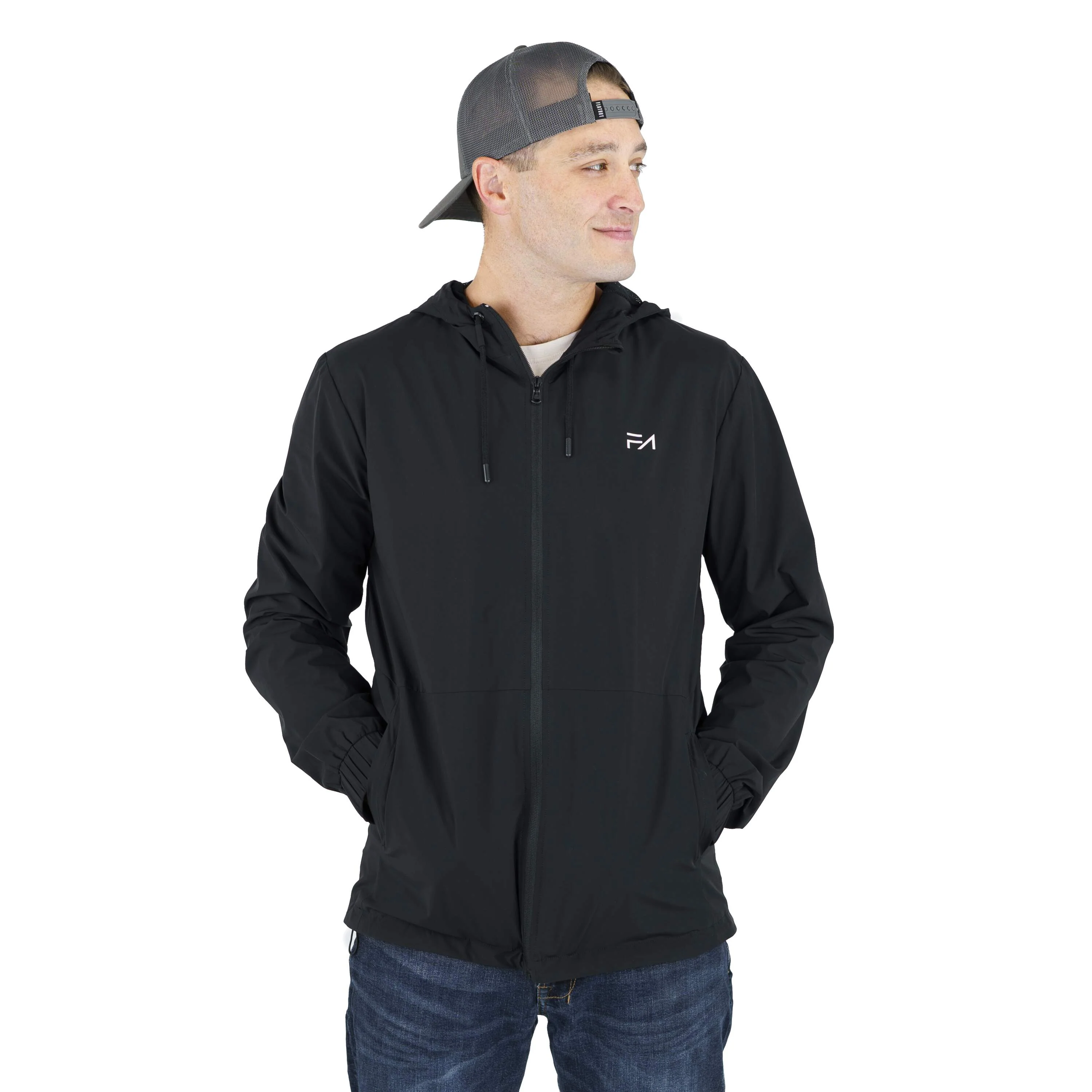 Lux Zipup Jacket Black - Image 3