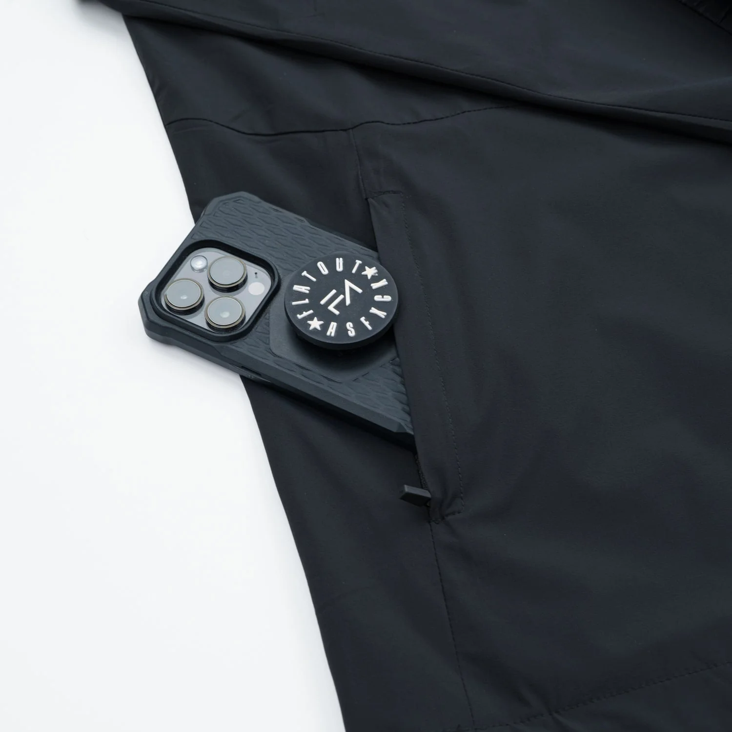 Lux Zipup Jacket Black - Image 8