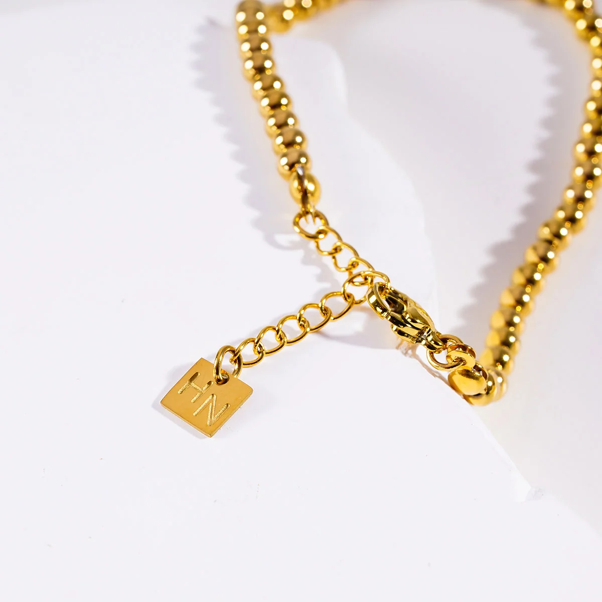 MANAMI Gold: Ball-Beads Contemporary Chain Bracelet - Image 7