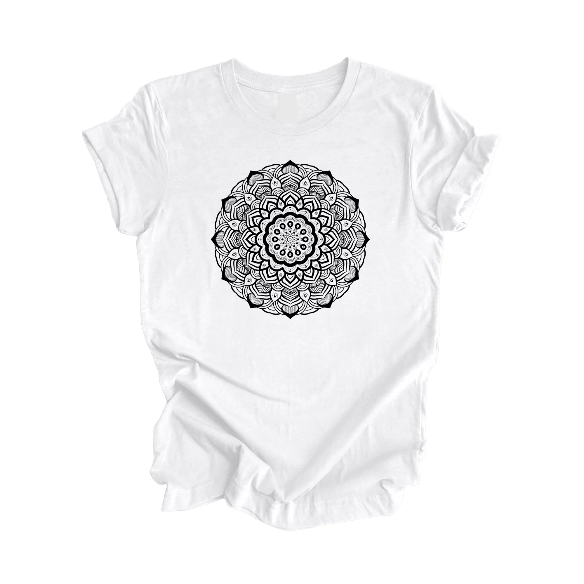 Mandala - Yoga Gift, Meditation Shirt, Yoga T-shirt, Yoga Lover Gift, Yoga Teacher Shirt, Wellness Shirt, Self Care Shirt - Inspired X - Image 2