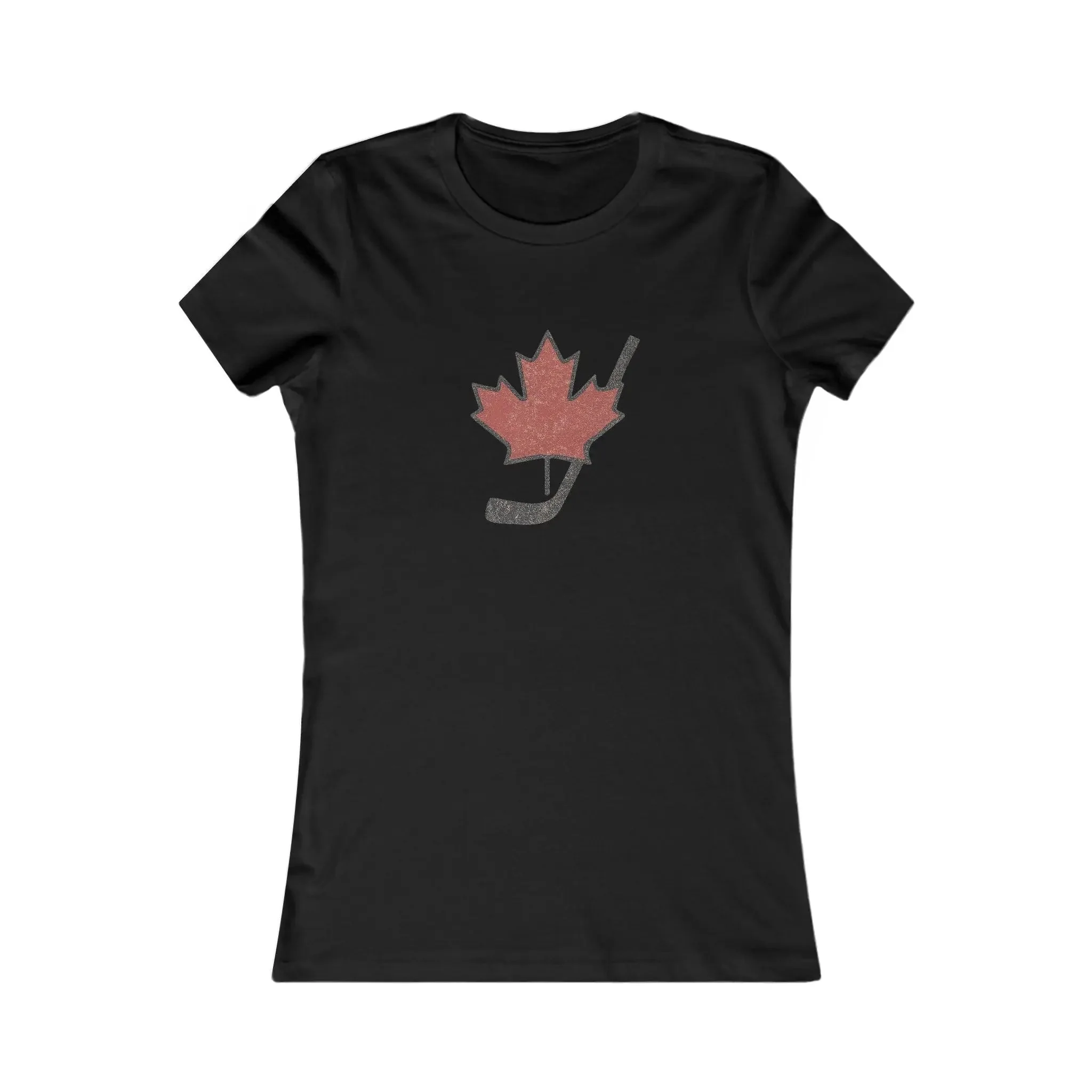 Maple Leaf Hockey Stick Women's T-Shirt - Canadian Hockey Pride - Maple Stick Hockey Co. - Ladies Fit - Image 4