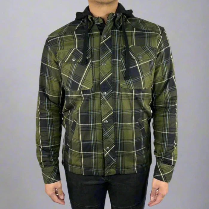 Men’s Armored Shirt with Removable Hoodie - Image 14