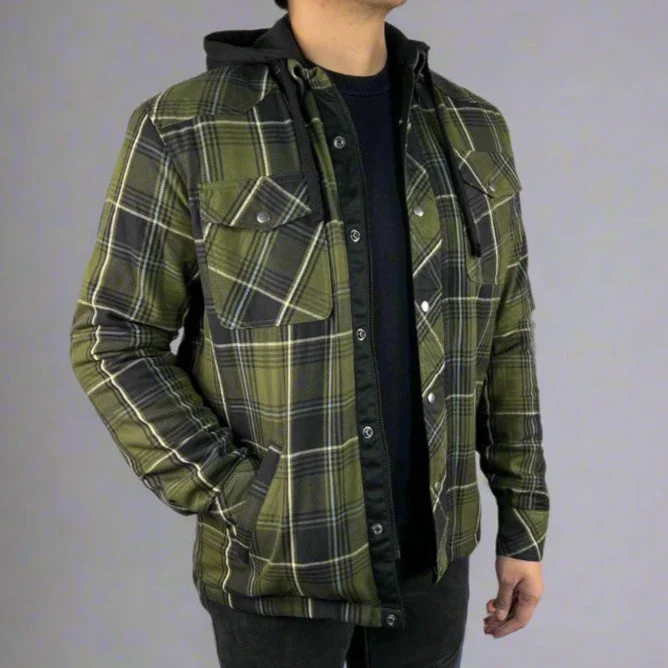 Men’s Armored Shirt with Removable Hoodie - Image 7
