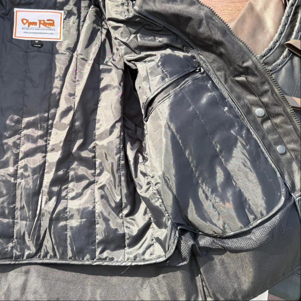 Men's Textile Motorcycle Jacket. Protective Armor, Reflective Strips & Multiple Pockets - Image 15