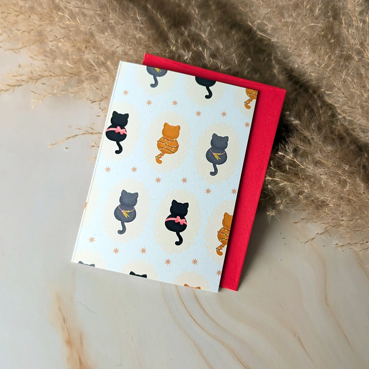 Meowy Holidays Mini Cat Card - Image 6
