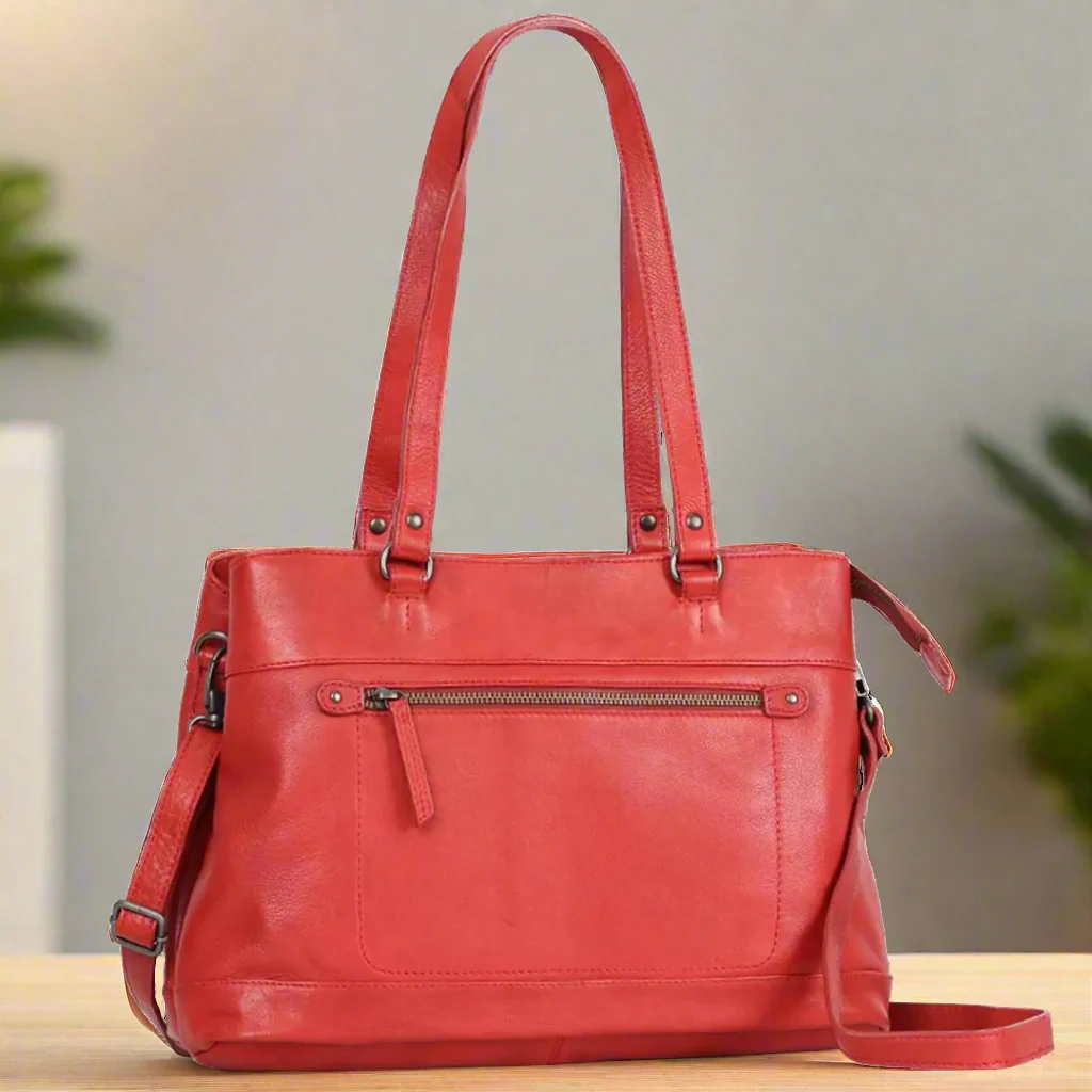 MET Classic Leather Bag with Dual Handles - Image 4