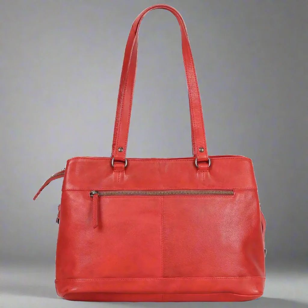 MET Classic Leather Bag with Dual Handles - Image 5