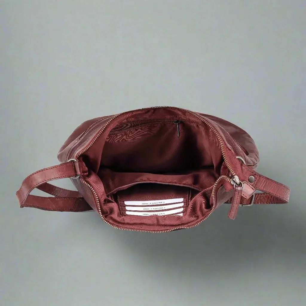 MET Floral Stitch Leather Tote with Adjustable Strap - Image 6