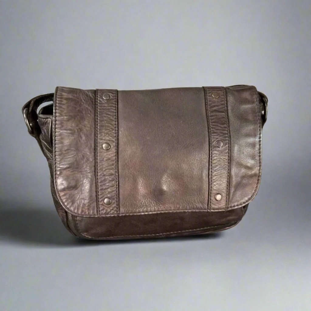 MET Studded Leather Crossbody Bag - Image 2