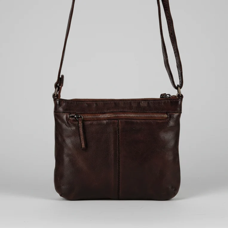 MET V Stitch Crossbody Leather Bag - Image 10