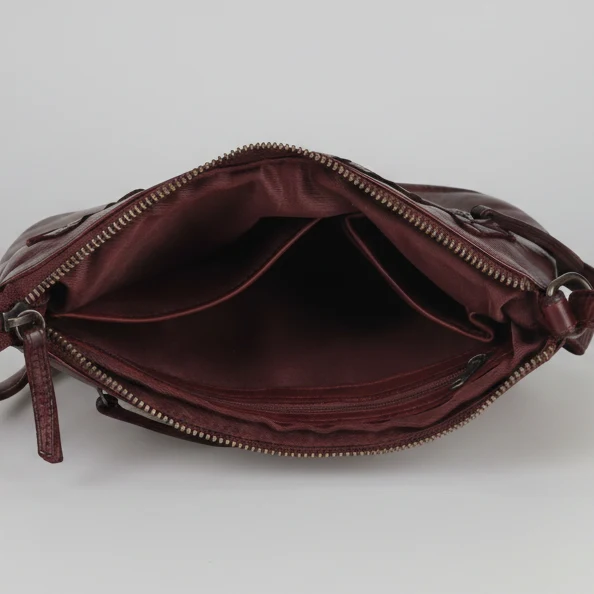 MET V Stitch Crossbody Leather Bag - Image 20