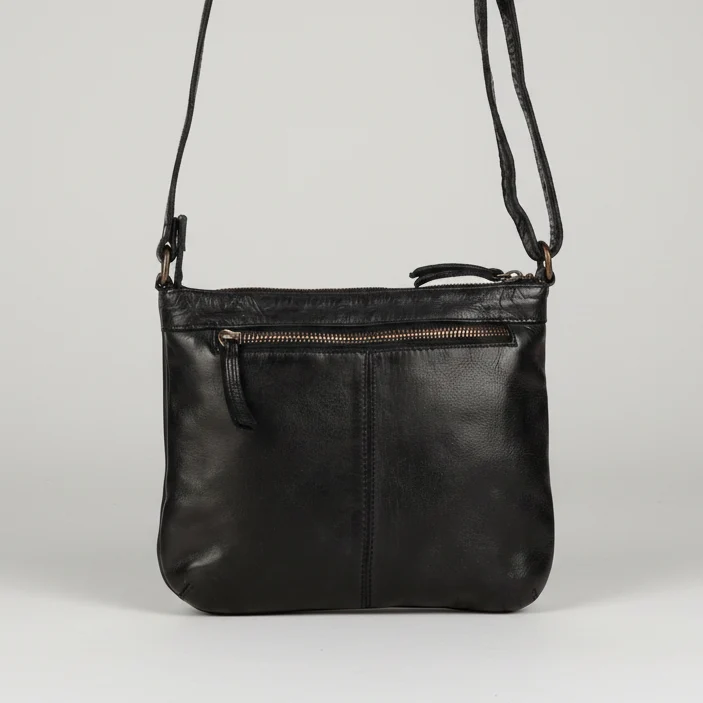 MET V Stitch Crossbody Leather Bag - Image 7