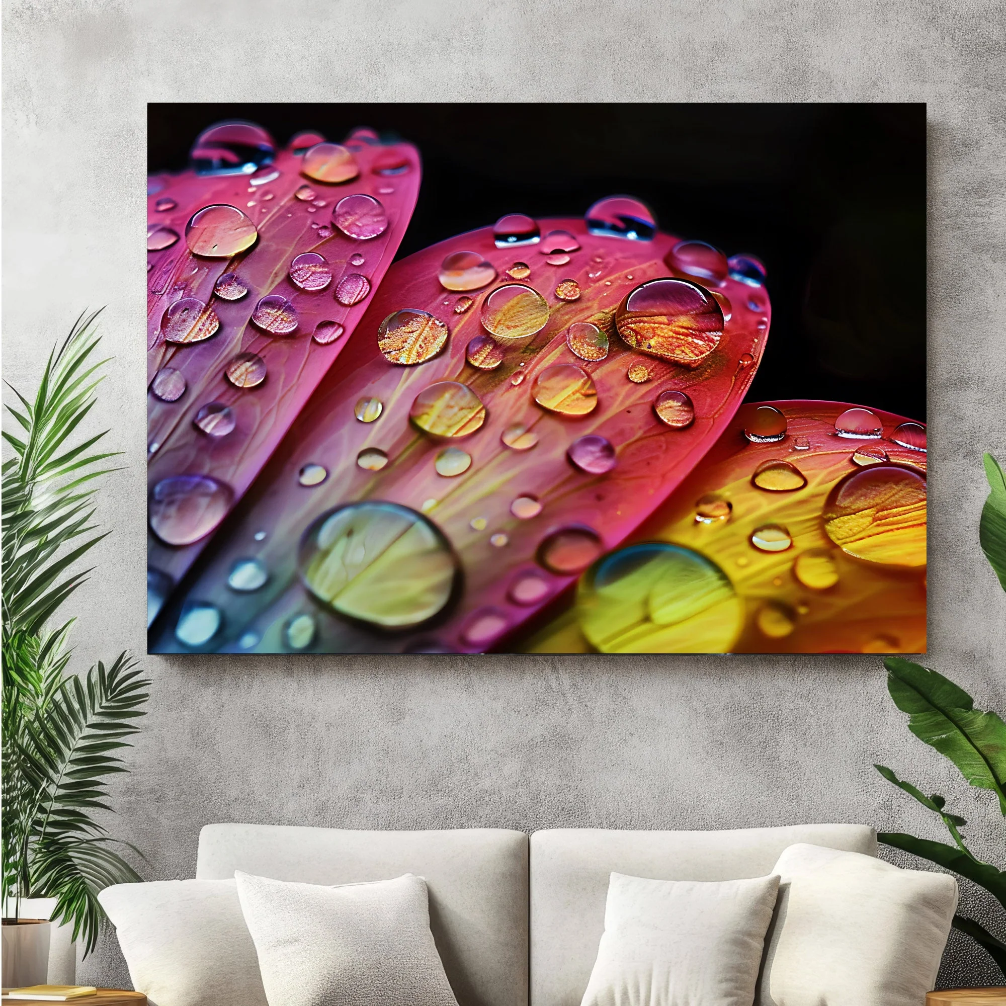 Metal print - Water drops-Wall Art - Image 2