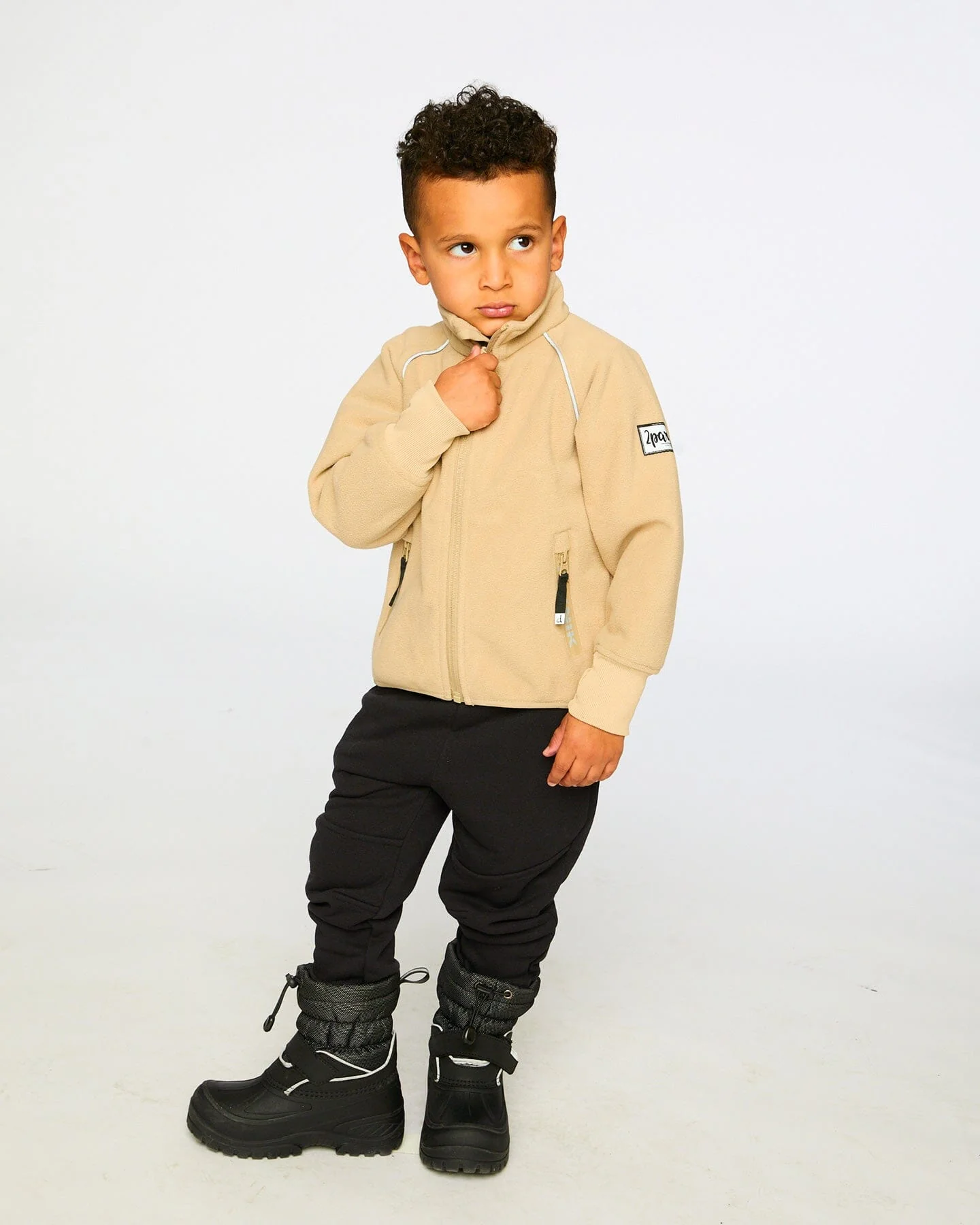 Mid-Season TEKNIK Windfleece Jacket Beige - Image 2