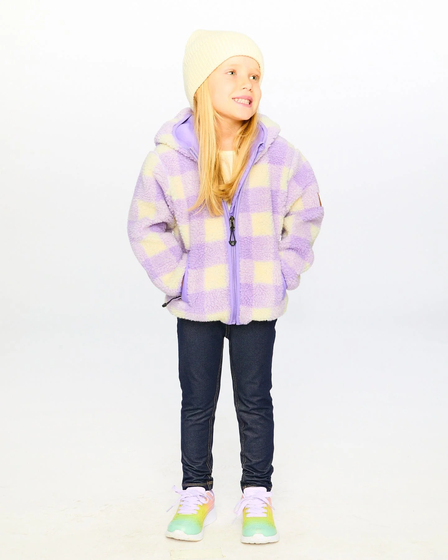 Mid-Season Sherpa Jacket Lavender - Image 2